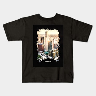 Los Angeles Oil Painting Kids T-Shirt